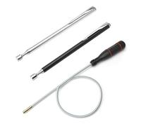 HENGBIRD 3 pezzi asta magnetica asta magnetica, asta telescopica magnete telescopico sollevatore, asta magnetica estensibile per riparazioni auto, macchine utensili, uso quotidiano