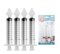 HENGBIRD 4 Pcs Irrigatore Nasale, Aspiratore Nasale per Bambini, 10 ml Aspiratori Nasali Riutilizzabile, Portatile Irrigatori Nasali, Pulitore Nasale Sicuro, Set Lavaggio Nasale Bambini e Adulti