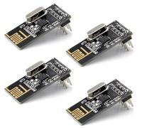 HENGBIRD 4pcs NRF24l01+ 2.4g Wireless Transceiver Module, Wireless Transceiver, Wireless NRF24l01 + 2.4g Modulo di Comunicazione, 2.4G Hz Wireless Transceiver Module For Microcontroller