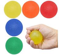 HENGBIRD 5 palline per terapia manuale, con impugnatura a forma di uovo, palla antistress, per adulti, palline antistress per migliorare la forza del palmo della mano
