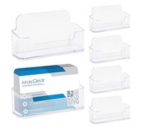 HENGBIRD 6 Pezzi Porta Biglietti da Visita da Tavolo per Ufficio, Mostra e Conservazione Post-it (10x3x2.3CM)