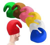 HENGBIRD 7 Pezzi Cappello da Nano, Novità, Puffo, Elfo - Cappello a Punta Divertente per Feste in Costume