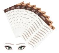HENGBIRD 80 Paia Adesivi Sopracciglia 4D Marrone Naturale, Tatuaggio Sopracciglia Impermeabile, Sopracciglia Finte Temporanee Realistiche per Donna Pelle Sensibile Trucco Veloce o Viaggio