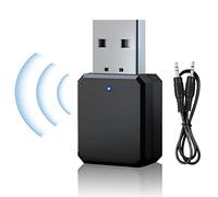 HENGBIRD Adattatore Bluetooth 5.1 USB Dongle AUX/USB Dual Output per Autoradio Plug and Play Ricevitore per Altoparlante Amplificatori Di Potenza e Auto