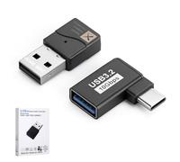 HENGBIRD Adattatore Bluetooth 5.2 per PS5 - Dongle audio aptX Low Latency con chip QCC3040, connettore USB 90 gradi Type-C/USB, Plug & Play per cuffie wireless, PC e TV