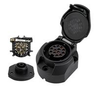 HENGBIRD Adattatore Presa di Rimorchio a 13 Poli Impermeabile Kit con Connettori in Rame e Guarnizione in Gomma Compatibile con Auto, Caravan, Rimorchi, Camper, Trattori, 12V, Standard ISO11446