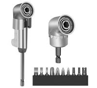 HENGBIRD Avvitatore angolare adattatore 105° Angolo Tool Screw Hub con Multi Function Bend Screwdriver, attacco esagonale da 1/4 pollici, ingranaggio angolare da utilizzare in ruote strette per
