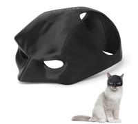 HENGBIRD Batmans - Maschera per gatti, generica Batcat, 3D, divertente, colore nero, per gatti, costume per animali domestici, per Halloween o per il divertimento quotidiano (10 cm, circonferenza