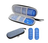 HENGBIRD Borsa termica per insulina con 2 blocchi refrigeranti per farmaci diabetici, mini borsa termica per diabete, blu