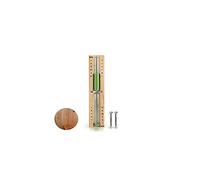 HENGBIRD Clessidra Sauna Timing Accessori Timer 15 minuti, Timer da cucina resistente al calore Sauna Clessidra Orologio in legno Verde Sabbia