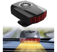HENGBIRD Defroster Demister, termoventilatore per auto, 12 V, 150 W, riscaldamento per auto, sbrinatore e ventola di raffreddamento, girevole a 360°, ventola di raffreddamento 2 in 1, per auto