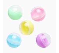 HENGBIRD Distributore Palline Capsule 50pcs - Palline Plastica Trasparenti Colorate Macaron 3.8cm, Uova Sorpresa Vuote Riutilizzabili - Fai da Te Regali Festa, Premi Scuola, Uova di Pasqua Bambini