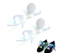 HENGBIRD Lacci Luminosi LED, Lacci Lampeggianti, 120 cm Lacci LED in Nylon Multicolore 3 Modalità, Lacci Brillanti Colorati per Notte, Festa, Festival e Scarpe Sportive