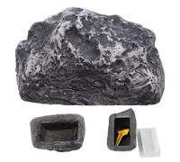 HENGBIRD Pietra Nascondiglio Chiave con Scomparto Segreto in Resina, Cassaforte per Chiavi per Esterni, Pietra Falsa Resistente alle Intemperie