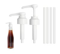 HENGBIRD Pompa dosatrice per Sciroppo 2 Pezzi, Dosatore 10ml per Bottiglia Monin 0,7L/1L, Pompa Anti-Goccia con 4 Tubi Riutilizzabile per Bar, Caffè, Casa, Compatibile Sciroppo Guiot