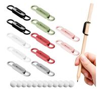HENGBIRD Portapenne magnetico da 12 pezzi, portapenne magnetico autoadesivo, portapennes magnetico, bianco Adatto per uffici, cucine, aule scolastiche e ambienti simili