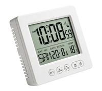HENGBIRD Radiosveglia digitale con 2 sveglia e luce notturna, sveglia digitale, calibrazione automatica del tempo, doppio allarme con snooze, visualizzazione della temperatura del calendario, 12 H/24