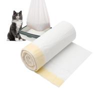 HENGBIRD sacchetti lettiera gatto 20 pezzi sacchetto per lettiera gatto con coulisse addensata sacchetti per lettiera gatto per gatti resistente agli strappi Forte capacità di carico 79×45 cm
