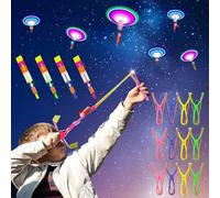 HENGBIRD Set di 12 luci a LED incredibili elicotteri, giocattoli volanti per feste, giocattoli luminosi a LED, per feste di compleanno per bambini, regalo di compleanno per bambini