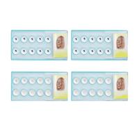 HENGBIRD Set di 40 brillantini denti, 2 mm brillantino dente set, kit brillantini per denti, tooth gems kit di gioielli per denti e unghie, perfetto per feste, selfie e fashionisti (blu e bianco)