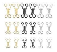 HENGBIRD Set di 90 paia di ganci da cucito, occhielli in acciaio inox, chiusura con occhielli, per vestiti da cucire, reggiseno, chiusura per giacche, pantaloni, gonne, fai da te e accessori fai da te
