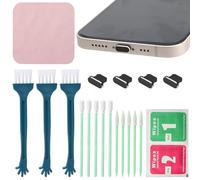 HENGBIRD Set di pulizia per cellulare, set di pulizia USB C, presa di ricarica, pulitore USB C, set di pulizia per cellulare, utilizzato per pulire la porta di ricarica USB e il jack per cuffie