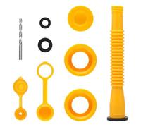 HENGBIRD Upgraded Replacement Gas Can Spout with Flexible Nozzle, Gas Can Spout Replacement Set, collettore di inserimento, tanica, beccuccio adatto per lattine da 1/2/5/10 Gallon (1 set)