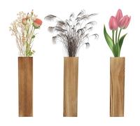 HENGBIRD Vasi da Parete in Legno Moderni per Piante, Decorazione per Interni, 2,5 x 5,6 x 29,5 cm, per Fiori Secchi