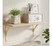 HengCaDa Supporti per mensole da parete, 12 pezzi, bianco antico, 21 x 21 x 3,5 cm, in acciaio, per interni ed esterni, scaffali da appendere, organizer per riporre oggetti, decorazioni, libri, piante