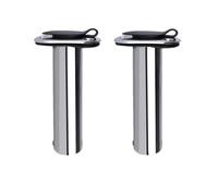 HENGCHUG Portacanna da Pesca con Montaggio a Incasso in Acciaio Inossidabile, Pod Compatible with Asta da 90 Gradi Compatibile con Barche Marine, 2 Pezzi