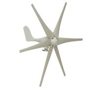 HENGJINGTR 12v, Kit Generatore Eolico Verticale a 6 Pale da 1000W, Generatore Eolico da 12V/24V/48V e Controller, Generatore a Magneti Permanenti AC per Casa, Fattoria, Camper e Barche