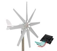 HENGJINGTR 220v, Generatore Eolico Orizzontale 12000W 12V24V 48V, con Regolatore, Turbina Eolica Verticale 12V 24V 48V Piccolo Mulino a Vento Energia Libera