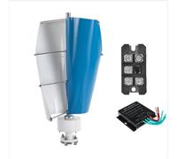 HENGJINGTR Generatore Eolico Verticale Maglev da 4800W, 12V/24V/48V con Controller MPPT per Marine, RV, Casa, Generatore a Mulino a Vento Adatto per Sistema Ibrido Solare Eolico,220v