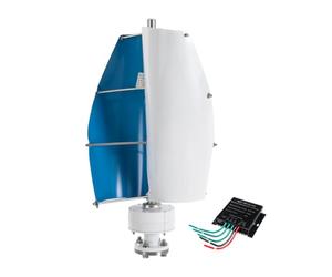 HENGJINGTR Generatore Eolico Verticale Silenzioso 17000W, Turbina Eolica Verticale 12V 24V 48V con Controller MPPT per Casa e Campeggio,48v