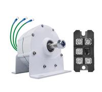 HENGJINGTR Generatore Magnetico Permanente A Bassa velocità E Basso Rumore da 3000W, con Rettificatore 12V 24V 48V 220V Generatore AC Trifase, Adatto per Turbine Idrauliche/Eoliche (con Base),24v