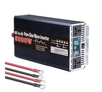 HENGJINGTR Inverter di Potenza Onda Pura Sinusoidale, 5000W 12V 24V 48V 60V 72V Dc A AC 110V/230V Inverter Solare off Grid A Bassa Frequenza con Display LCD,48V to 110V