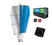 HENGJINGTR Kit Generatore Eolico 12V/24V/48V 3000W, Generatore Eolico ad ASSE Verticale a Basso Rumore, Attrezzatura per la Produzione di Elettricità per Casa, Barca,48v
