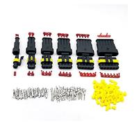 Hengliang Store 1 Set Super Seal Amp. Tyco Connector 1.5 Kit 1/2/3/4/5/6 Pin Impermeabile Femmina e Maschio Automotive Automotive Connector Plug