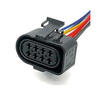 Hengliang Store 8 Spille Auto Olio Ugello Della Valvola A Farfalla 3.5mm Cablaggio Impermeabile Auto Connettore Elettrico Fit for VW 3A0973834 3A0973734 (Color : 8Pin Female, Size : 1 Pc With 15cm W