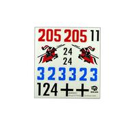 Henglong Scala 1/16 tedesco King Tiger Rc Tank 3888A Decorazione Decalcomania Pezzo di ricambio