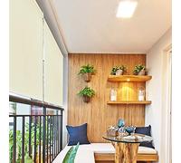 HENGMEI 180x240cm Tenda da Sole a Rullo Protezione dal Sole per Balcone e terrazza, Esterno Tende Verticali, Beige