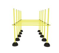 HENGMEI Agility Grid Set di barre per saltare Set per ostacoli e allenamento per ostacoli (giallo)