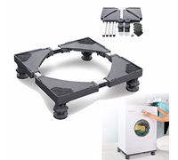 HENGMEI Base lavatrice regolabile base lavatrice base base 4 piedi per asciugatrice, lavatrice e frigorifero(grigio)