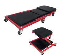 HENGMEI Carrello sotto Auto Professionale Lettino Pieghevole sotto Auto con 6 Ruote