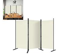 HENGMEI Divisorio indipendente, per interni ed esterni (275 x 180 cm, beige)