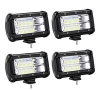 HENGMEI Faro da Lavoro Led 4 X 72W Barra Faretto LED Fuoristrada Fari di Profondità Impermeabile IP67 Proiettore Fendinebbia Luci Off Road per Moto Auto ATV SUV Trattore