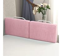 HENGMEI Griglia di protezione del letto, 100 cm, altezza regolabile, griglia, resistente alle cadute, 40-60 cm, tubo in acciaio regolabile, colore: rosa ciliegia