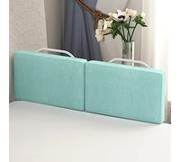 HENGMEI Griglia di protezione del letto, 200 cm, altezza regolabile, griglia, resistente alle cadute, 40-60 cm, tubo in acciaio regolabile, colore: verde mare