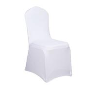HENGMEI Nastro universale, coprisedia elasticizzato, per feste, matrimoni e feste, compleanno, decorazione per sedia (bianco, 100 pezzi)