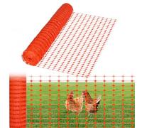 HENGMEI Recinto di Confine Da tagliare Recinto Mobile Recinto per Polli Recinto per Pollame 1 x 80 Metri, Arancione